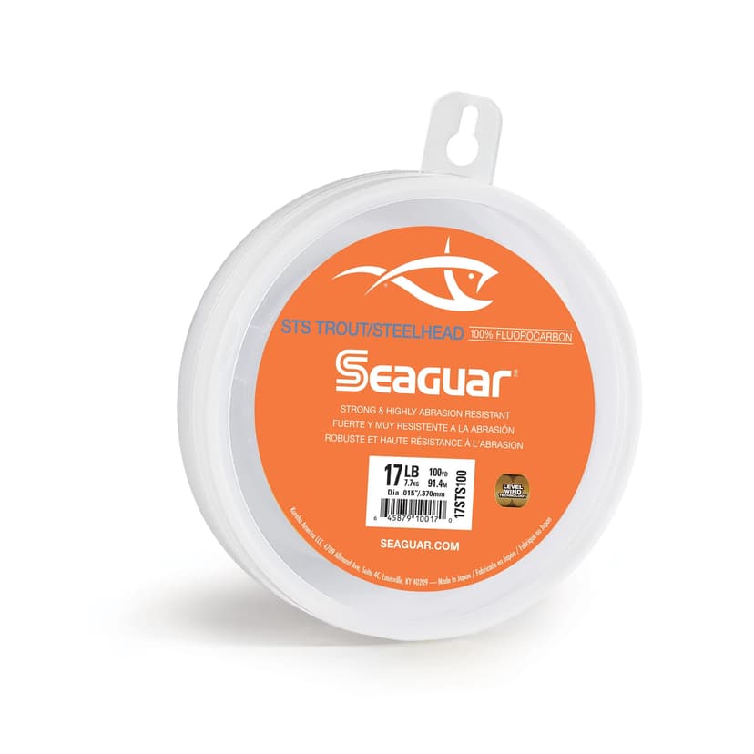 Seaguar STS Trout/Steelhead Fluorocarbon Leader Fishing Line, 17-lb Test