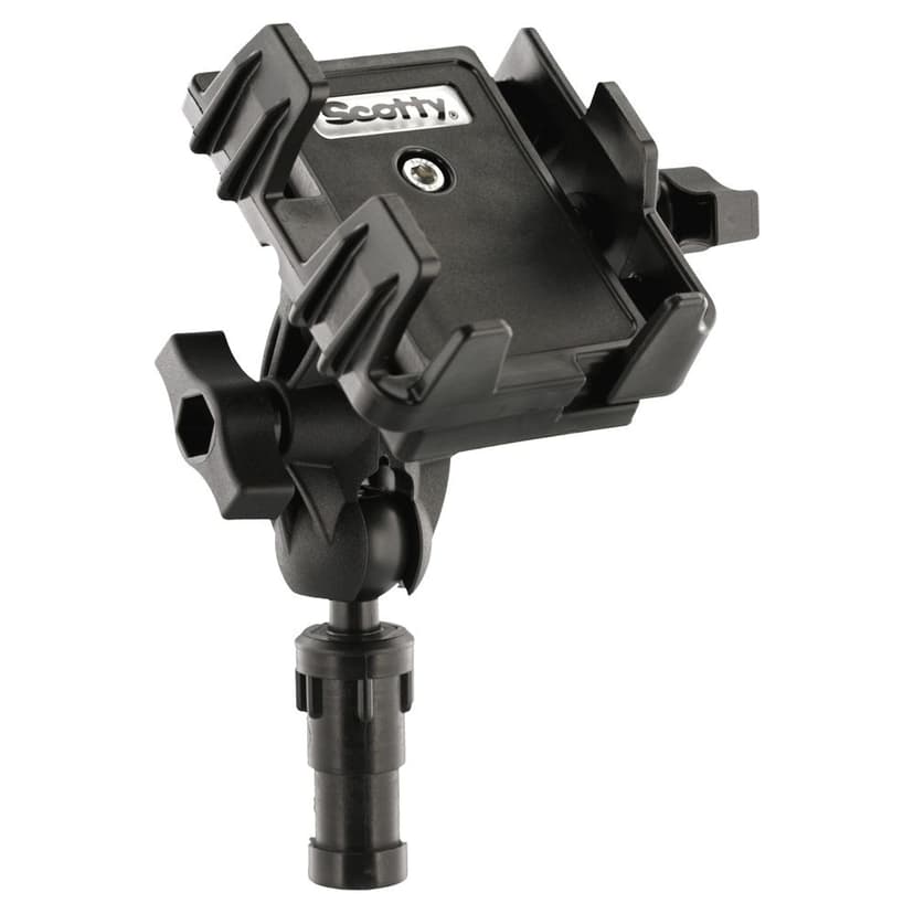 Scotty Phone Holder with Post, Track & Rail Mount, Great for Kayak Fishing