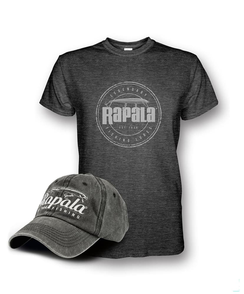 Rapala T-Shirt and Hat Angler Combo Set, XX-Large