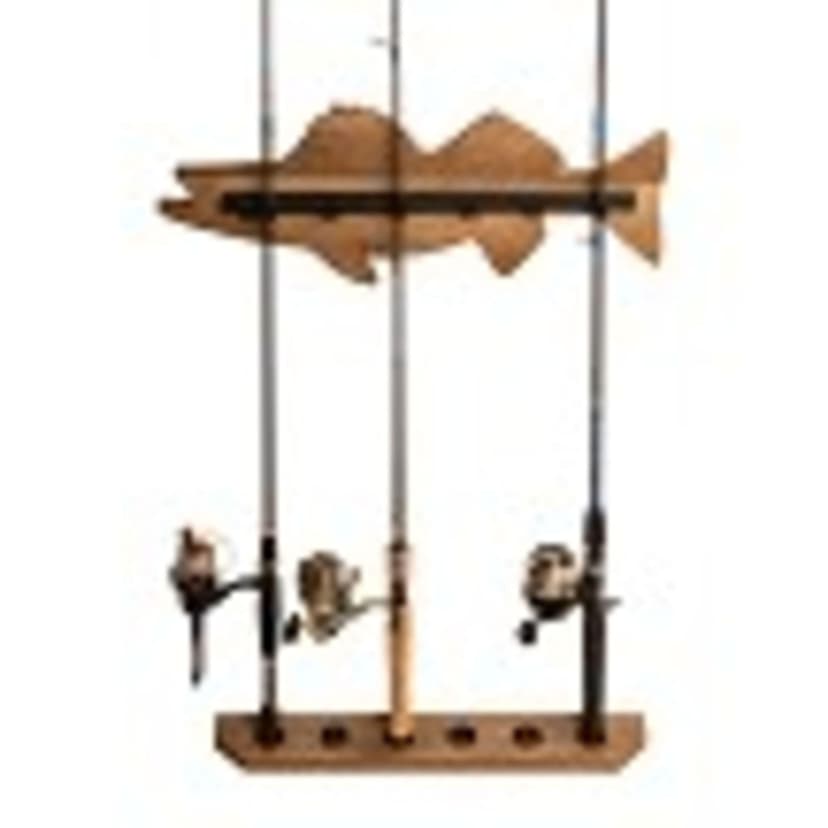 Old Cedar Outfitters 6-Rod Wall Rack, Walleye