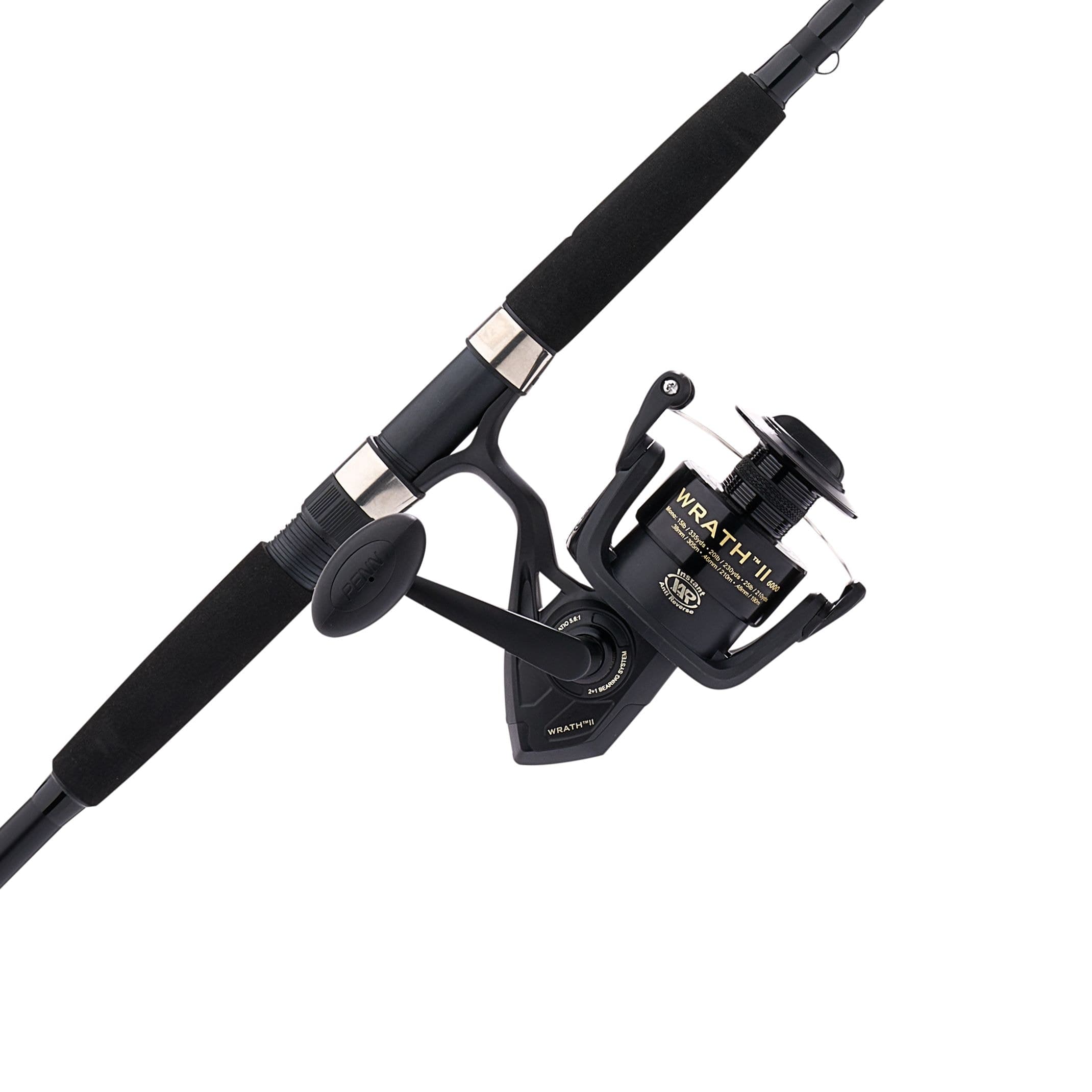 Penn Wrath II Spinning Combo, Medium Heavy, 9-ft