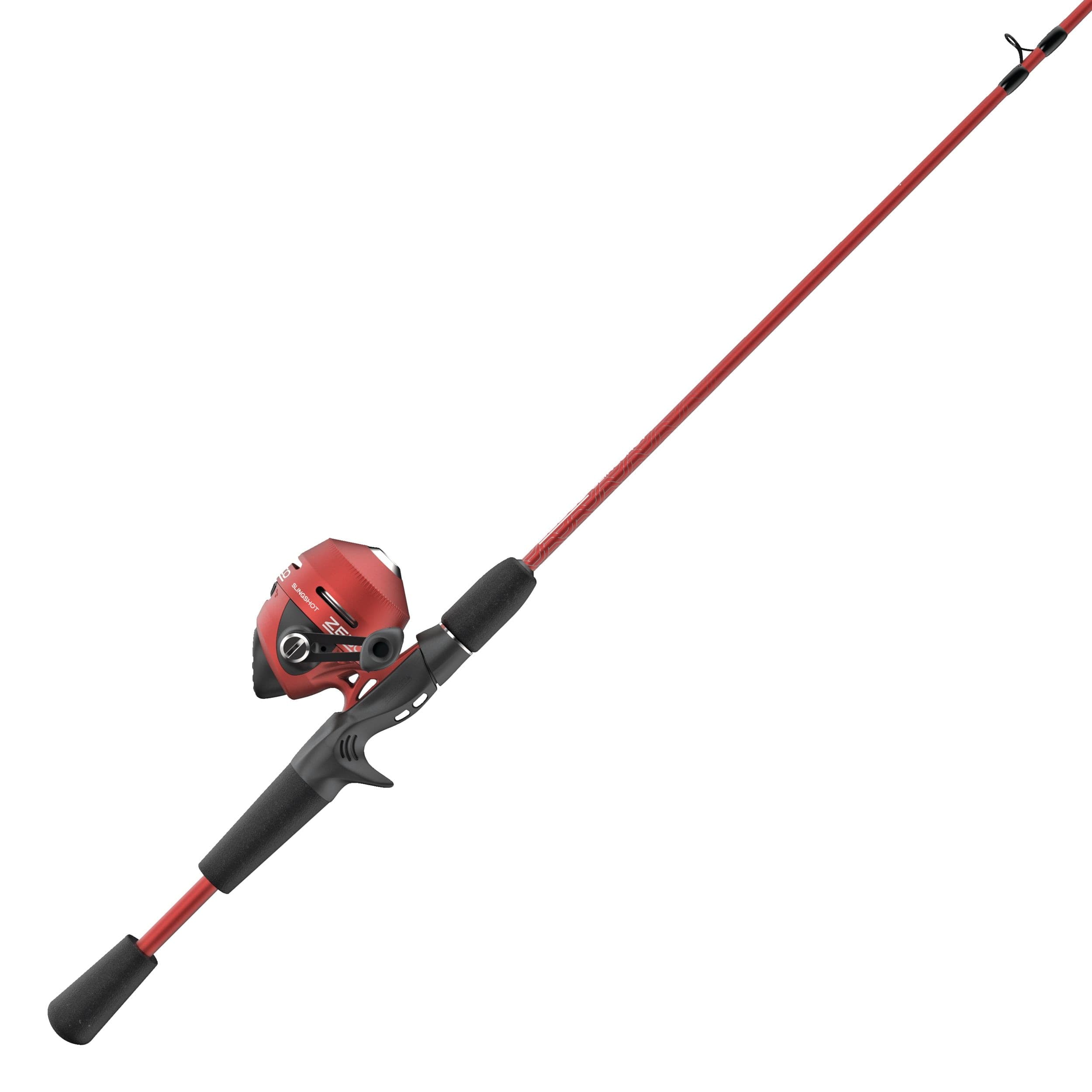 Zebco 202® Slingshot Spincast Combo, 5.6-ft, Medium-Light, Red