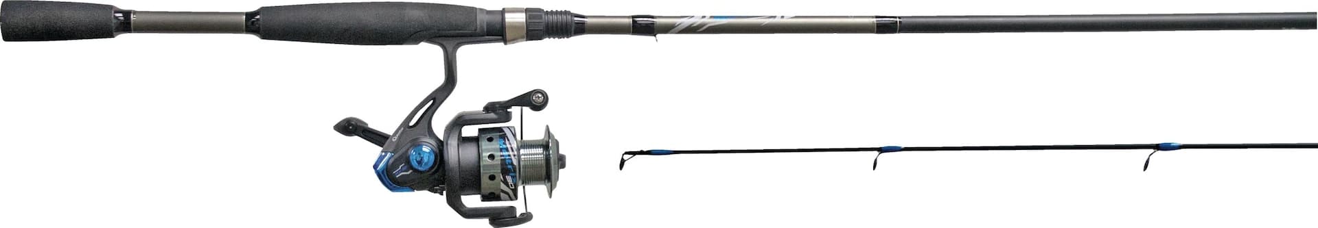 Quantum Metrix Spinning Fishing Rod and Reel Combo, Anti-Reverse, Medium, 6.6-ft, 3-pc