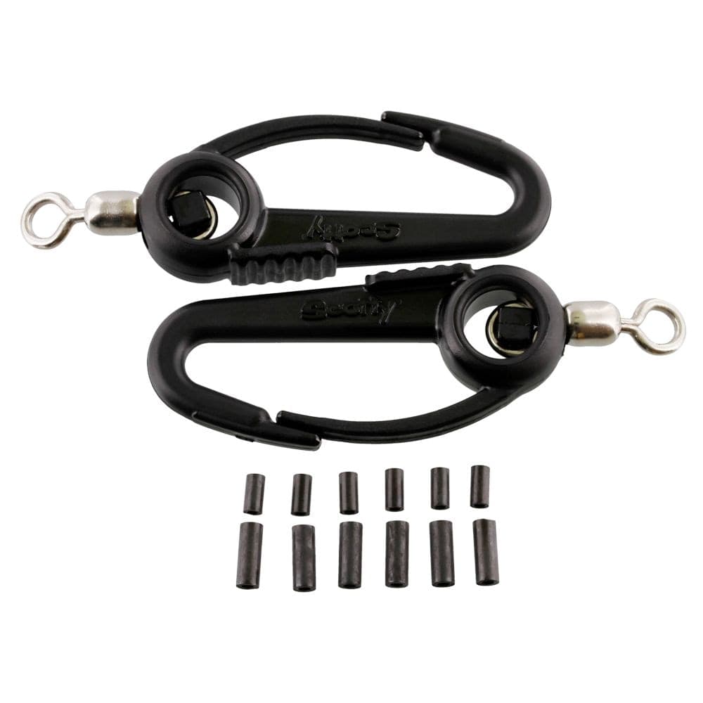 Scotty #1009 Insulating Downrigger weight swivel Hooks with Brass Connector Sleeves, 2-pc