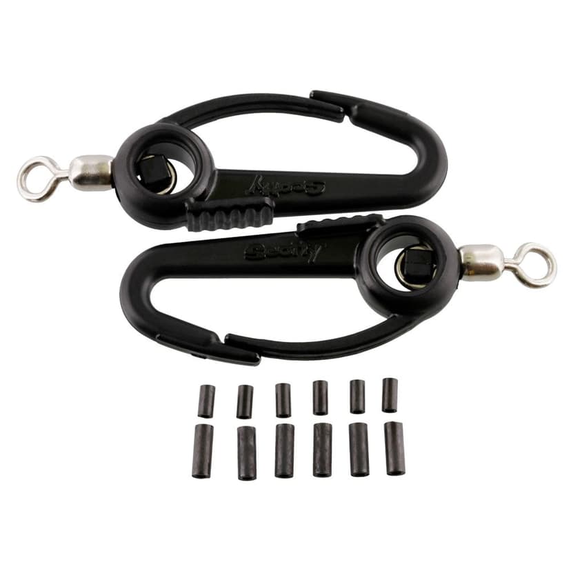 Scotty #1009 Insulating Downrigger weight swivel Hooks with Brass Connector Sleeves, 2-pc