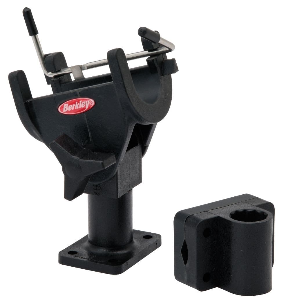 Berkley Quick Set Rod Holder with Mounting Bracket, Black