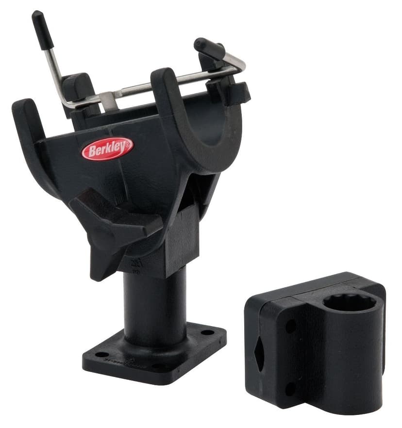 Berkley Quick Set Rod Holder with Mounting Bracket, Black