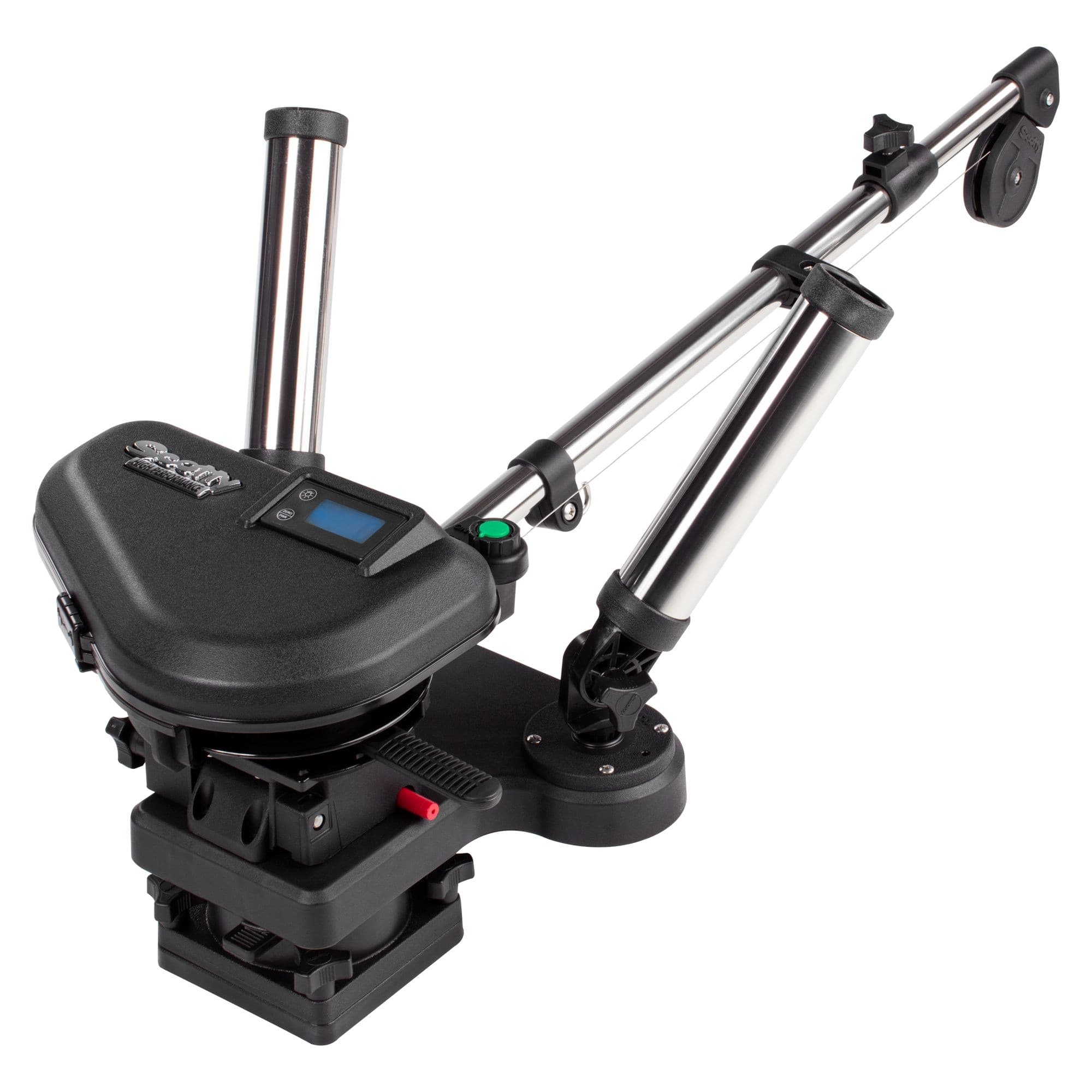 Scotty HP Downrigger SS Telescopic Boom w /Swivel Base, Dual Rod Holder, 60-in
