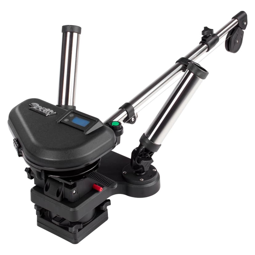 Scotty HP Downrigger SS Telescopic Boom w /Swivel Base, Dual Rod Holder, 60-in