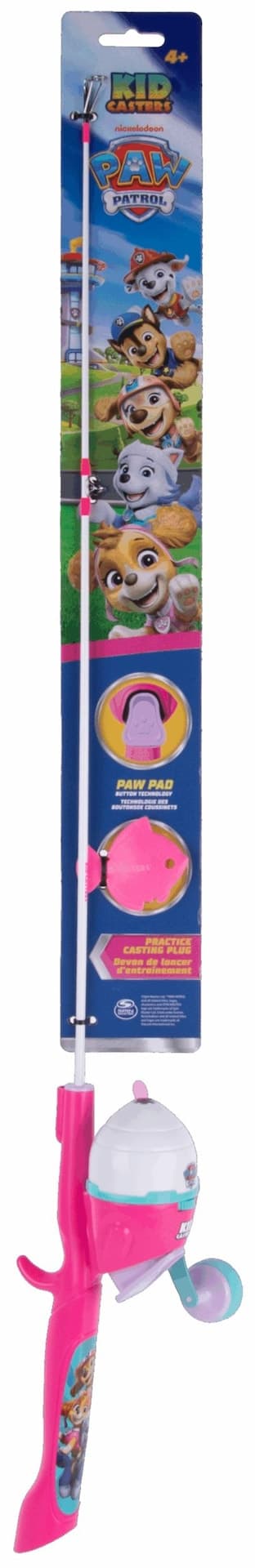 PAW Patrol II Spincast Fishing Rod and Reel Combo, Pre-Spooled, 29.5-in