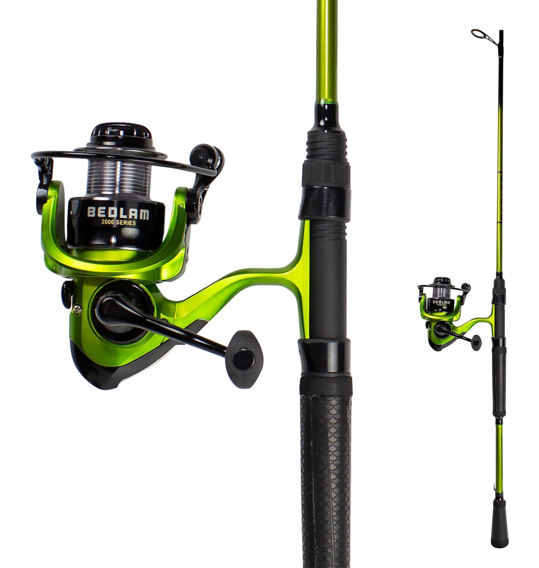 Lunkerhunt Bedlam Spinning Fishing Rod and Reel Combo, Medium, 6.8-ft (2 m)
