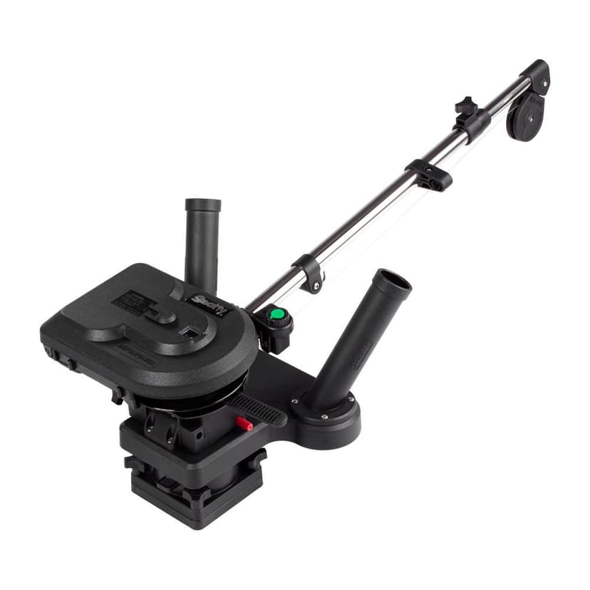 Scotty 1116 Depthpower Electric Downrigger, Double Rod, 36-60-in Telescopic Stainless Steel Boom, 250-ft Steel Cable, Black