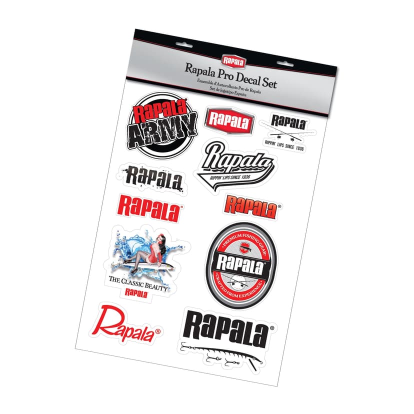 Rapala Pro High-Quality Decal Sticker Set