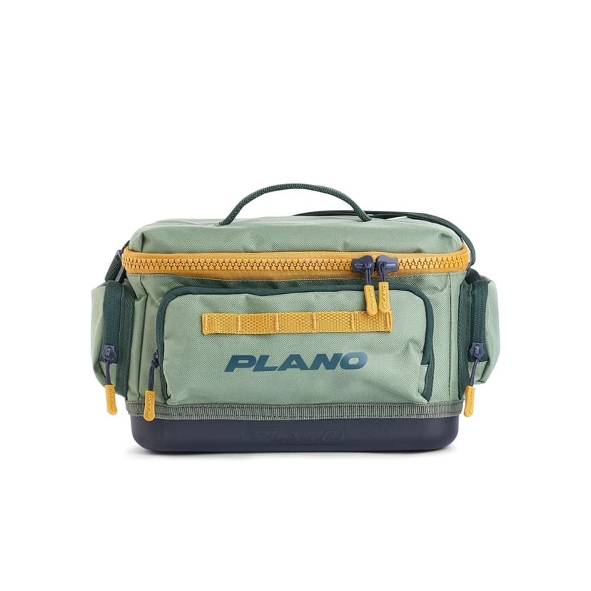 Plano 3500 Weekend Series Tackle Bag for Gear Storage, Waterproof Base, Green