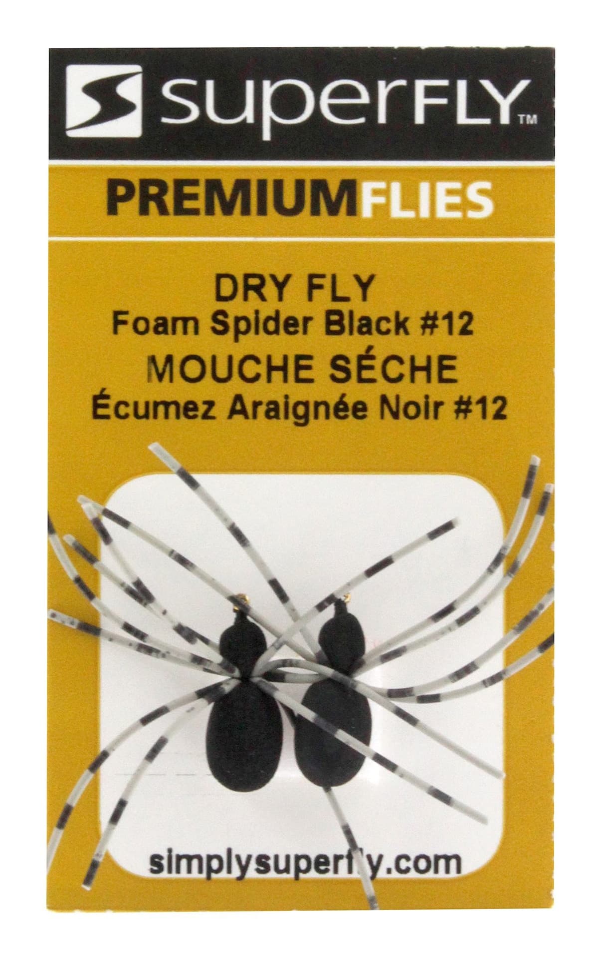 SuperFly Dry Fly, Foam Spider, #12