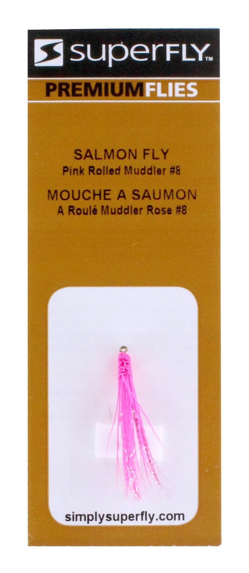 SuperFly Salmon Fly, Rolled Muddler, #08
