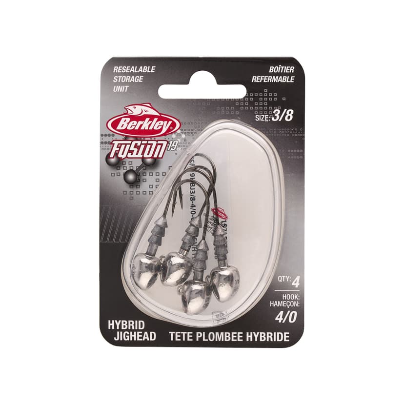 Berkley Fusion19™ Hybrid Jig Head, Size 2/0, Chrome, 3/8-oz