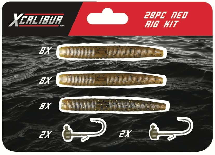 Xcalibur Ned Rig Kit for Panfishing, 28-pk