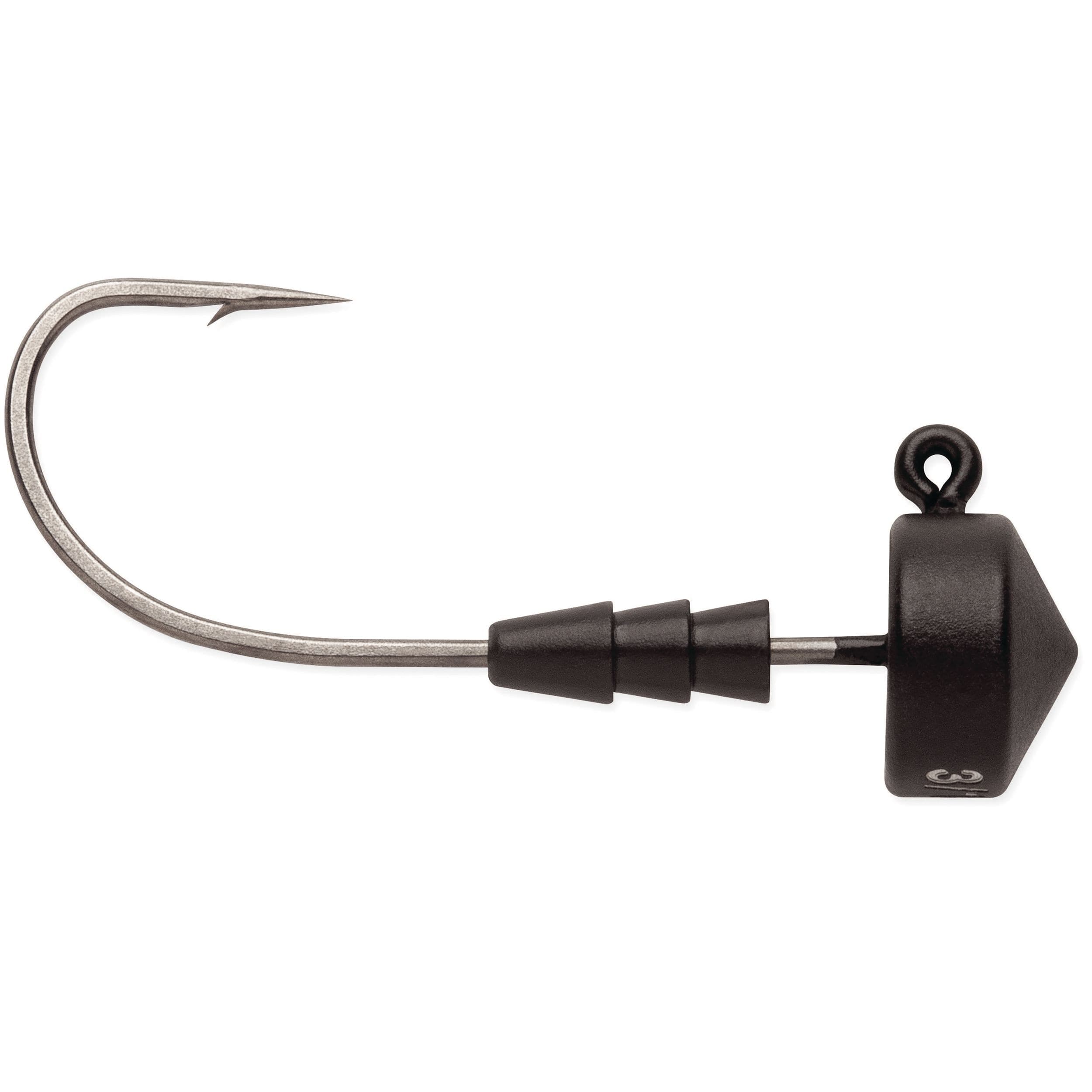 VMC RedLine Series™ Tungsten Ned Head Fishing Jig, #1/0, Matte Black, 1/4-oz