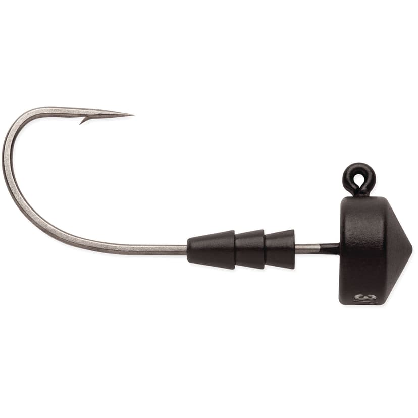 VMC RedLine Series™ Tungsten Ned Head Fishing Jig, #1/0, Matte Black, 1/4-oz