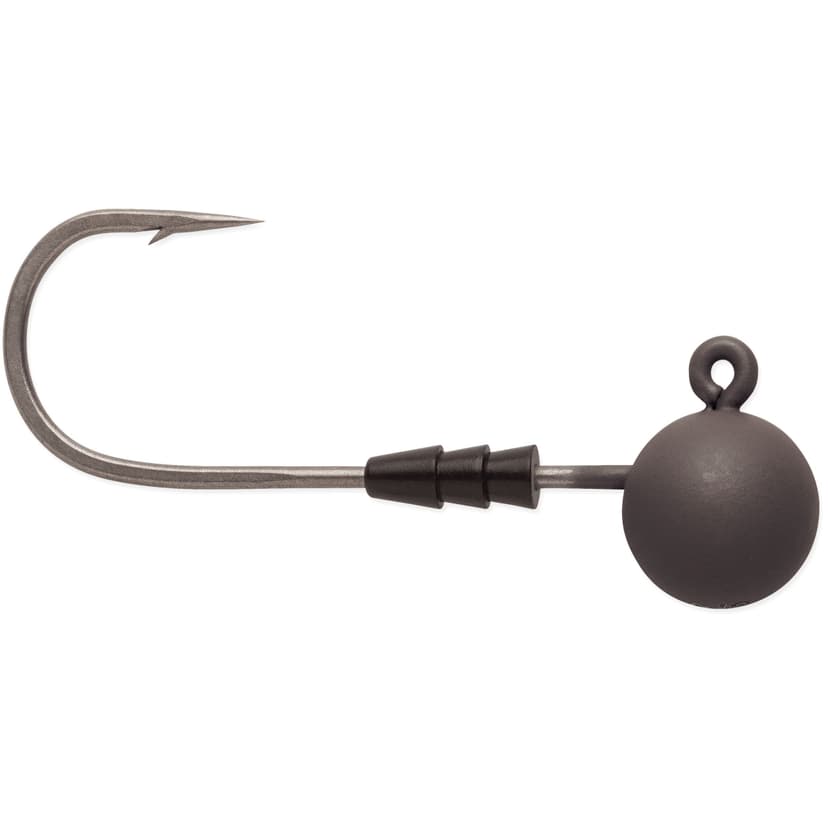 VMC Redline Series Tungsten Swimbait Jig, #1/0, Matte Grey, 1/8-oz