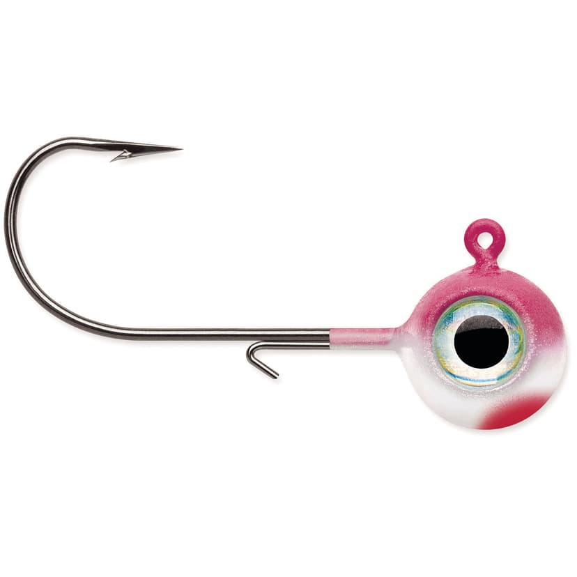 VMC Neon Moon Eye Jig, Pink Pearl, 1/4-oz