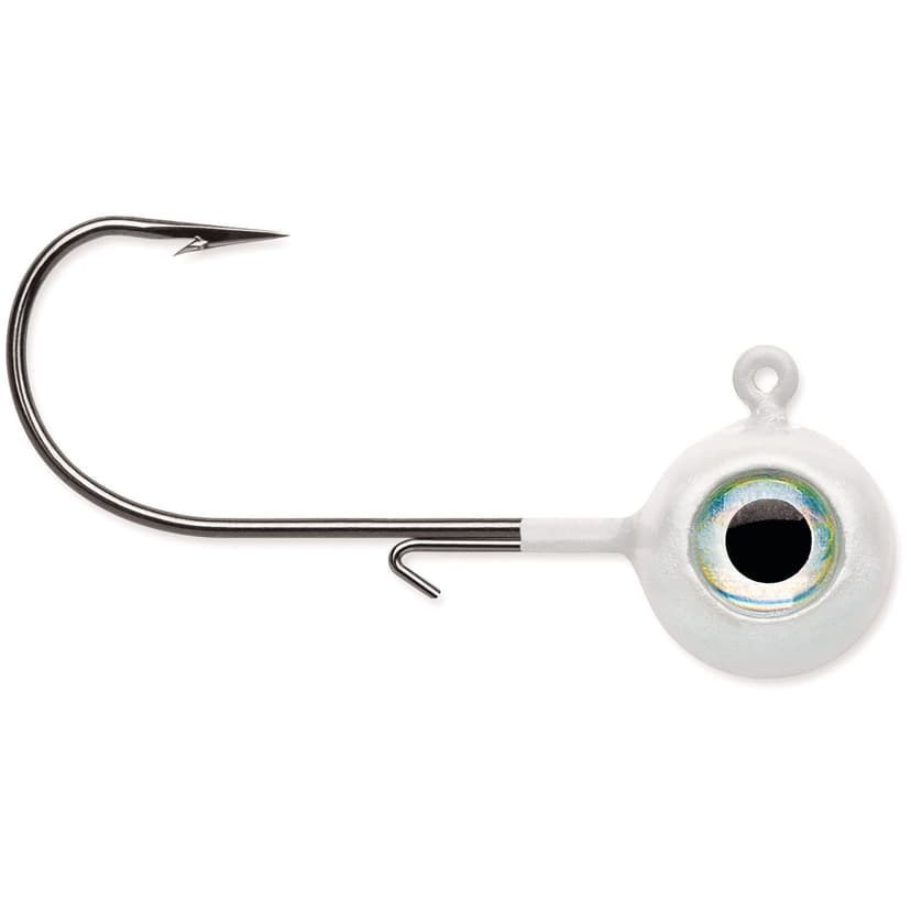 VMC Neon Moon Eye Jig, White, 3/8-oz