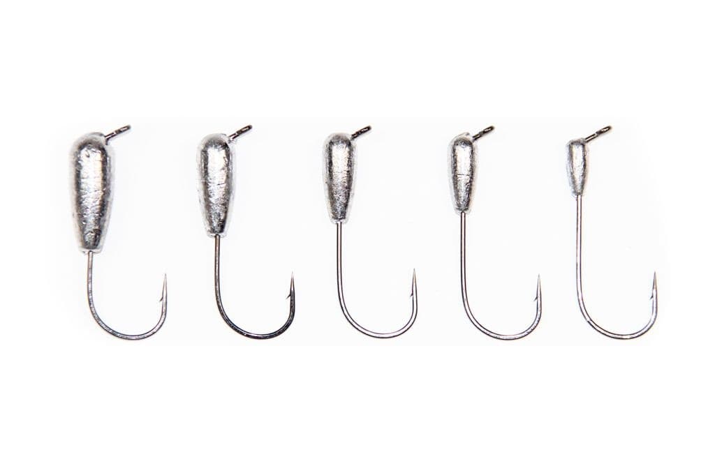 X Zone 60-Degree Tube Jig with Hook, Lead, 1/2 oz, 4-pk