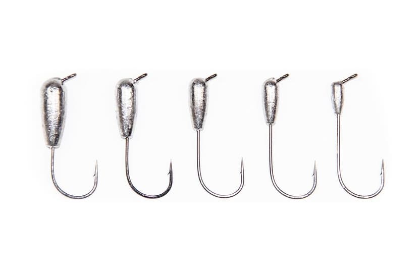 X Zone 60-Degree Tube Jig with Hook, Lead, 1/2 oz, 4-pk