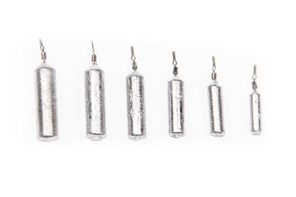 X Zone Lead Pencil Drop Shot Fishing Weight, 1/8-oz, 10-pk