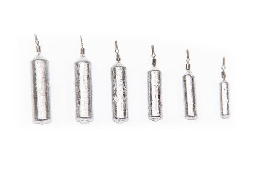 X Zone Lead Pencil Drop Shot Fishing Weight, 1/8-oz, 10-pk