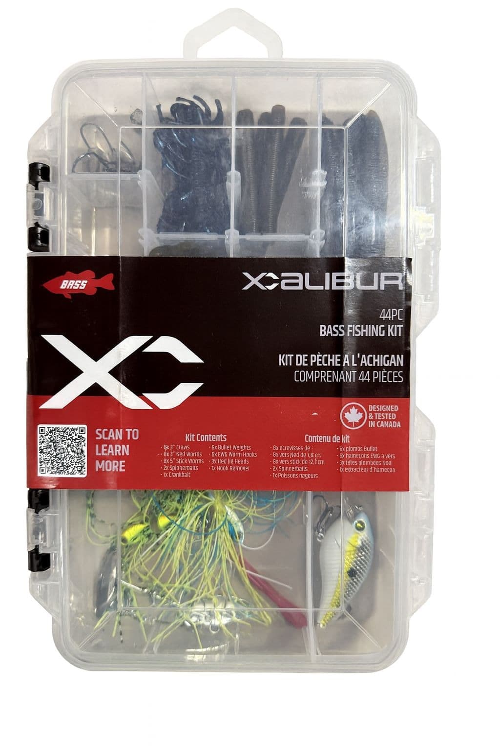 Xcalbur Bass Tackle Kit, 44 Piece