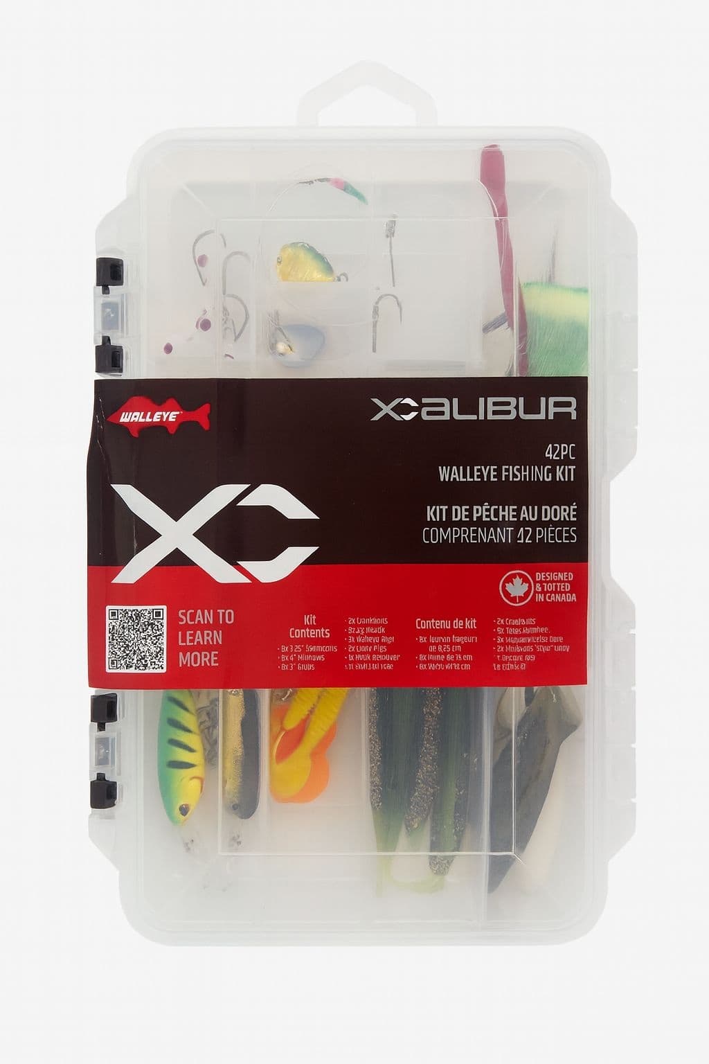 Xcalbur Walleye Tackle Kit, 42 Piece