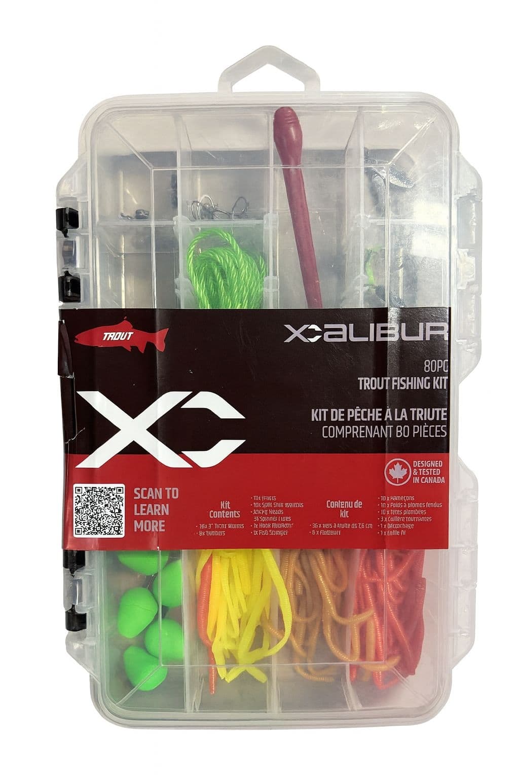 Xcalbur Trout Tackle Kit, 80 Piece