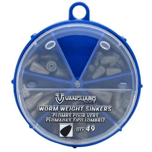 VanGuard Worm Weight, Assorted, 49 Piece
