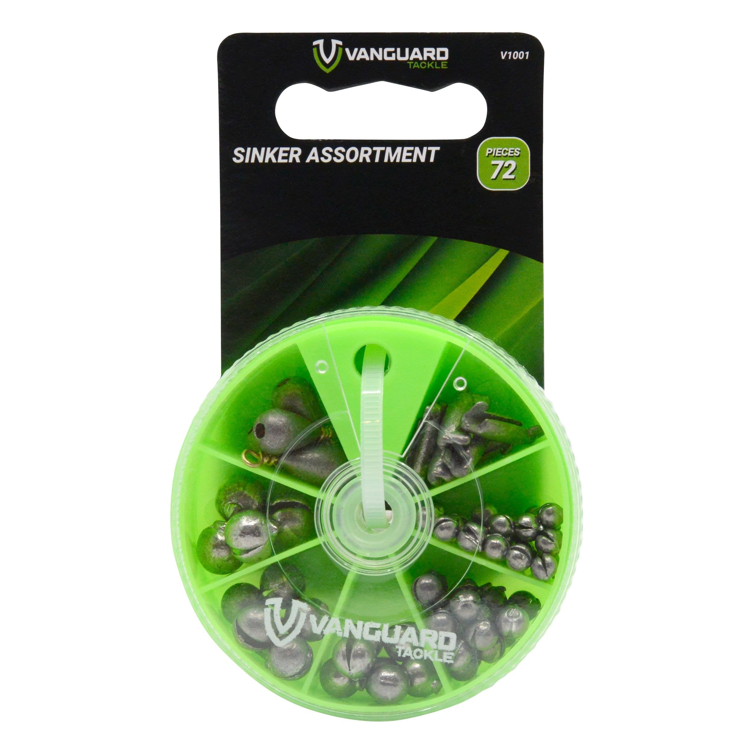 VanGuard Lead-Free Sinkers Kit, Assorted, 72-pc