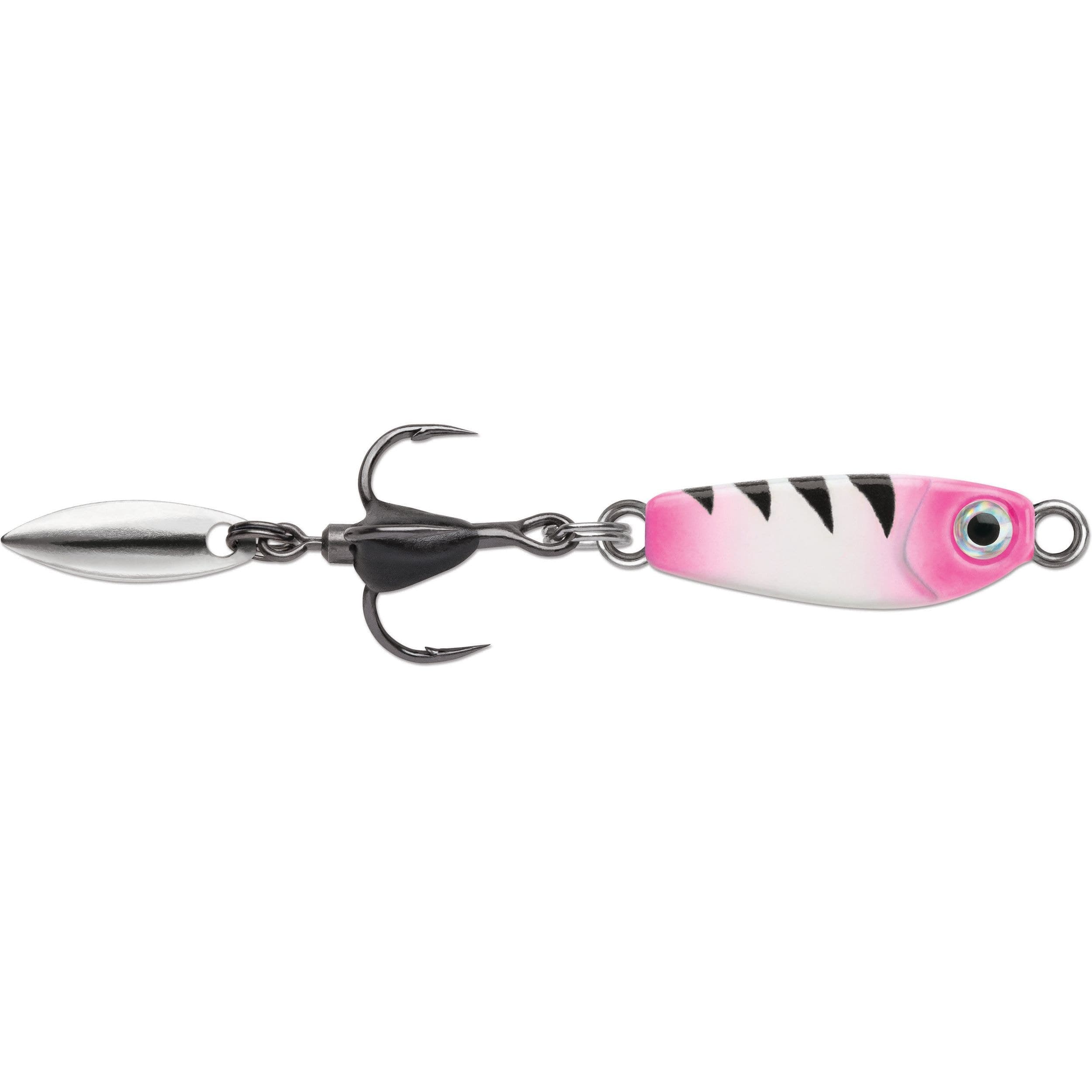 VMC Rattling Roach Spoon, Glow Pink Squirrel, 3/16-oz