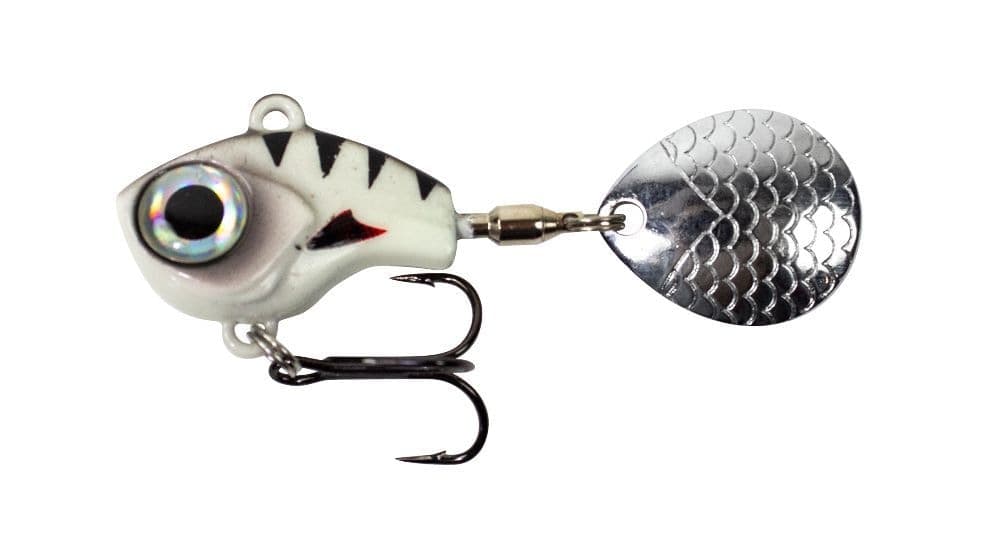 Lunkerhunt Big Eye Tail Spin Jig, Glow, 2-in, 1/4-oz