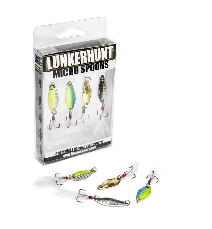 Lunkerhunt Ice Fishing Micro Spoon Kit