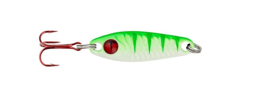 Northland Buckshot Spoon Tungsten UV Glo Perch, 1/8-oz