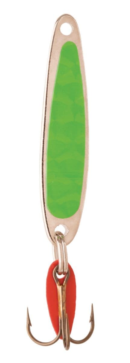 Swedish Pimple Jigging Lure, Chartreuse Nickle, 1/10-oz