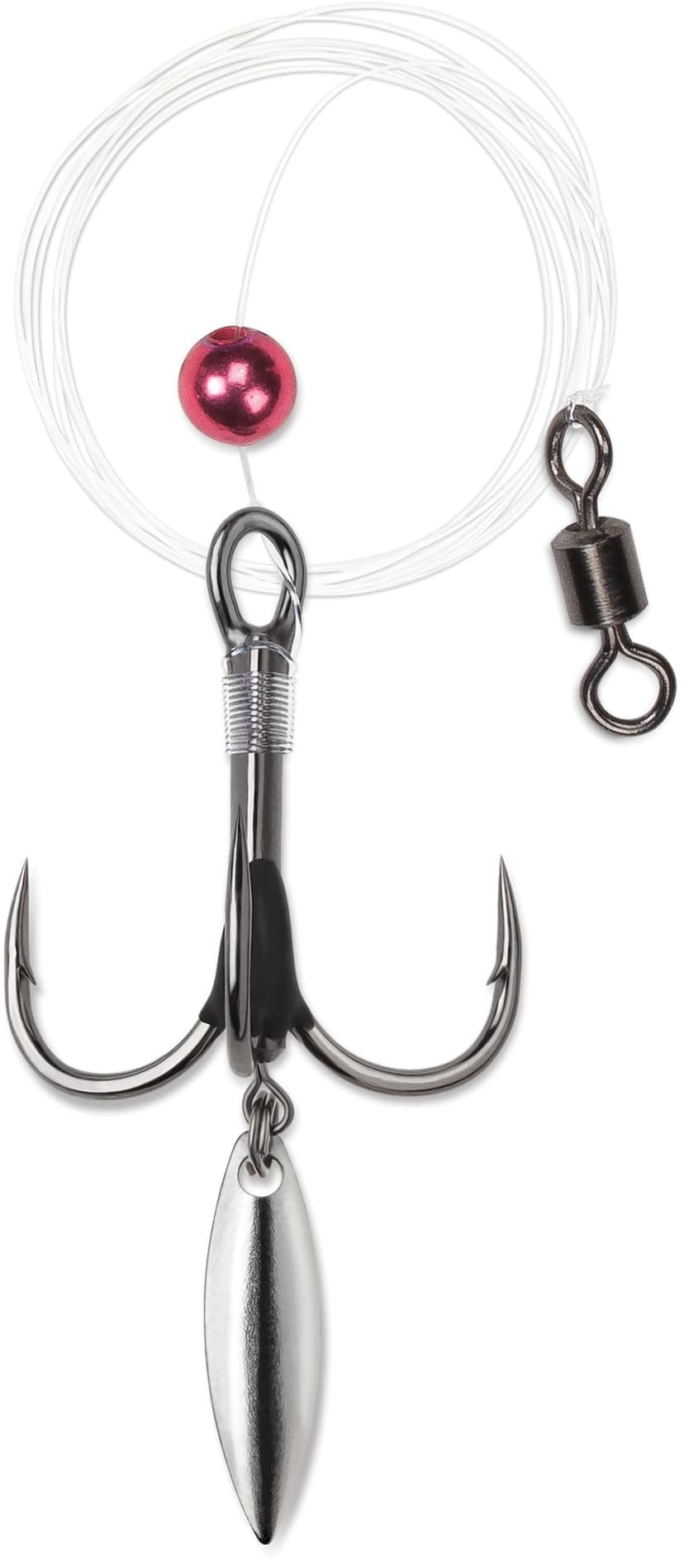 VMC Bladed Predator Rig Flurocarbon Single Harness with #6 Hook