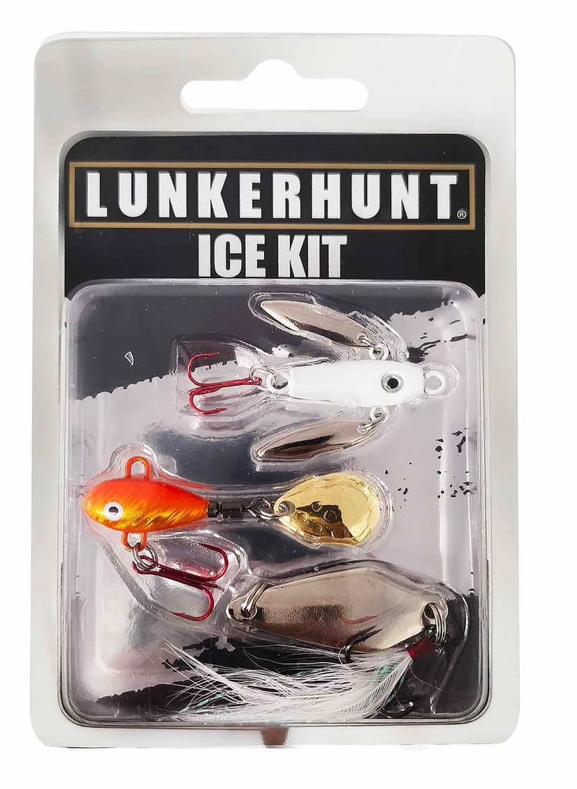 Lunkerhunt Ice Fishing Bait Variety Combo Kit, 3-pc