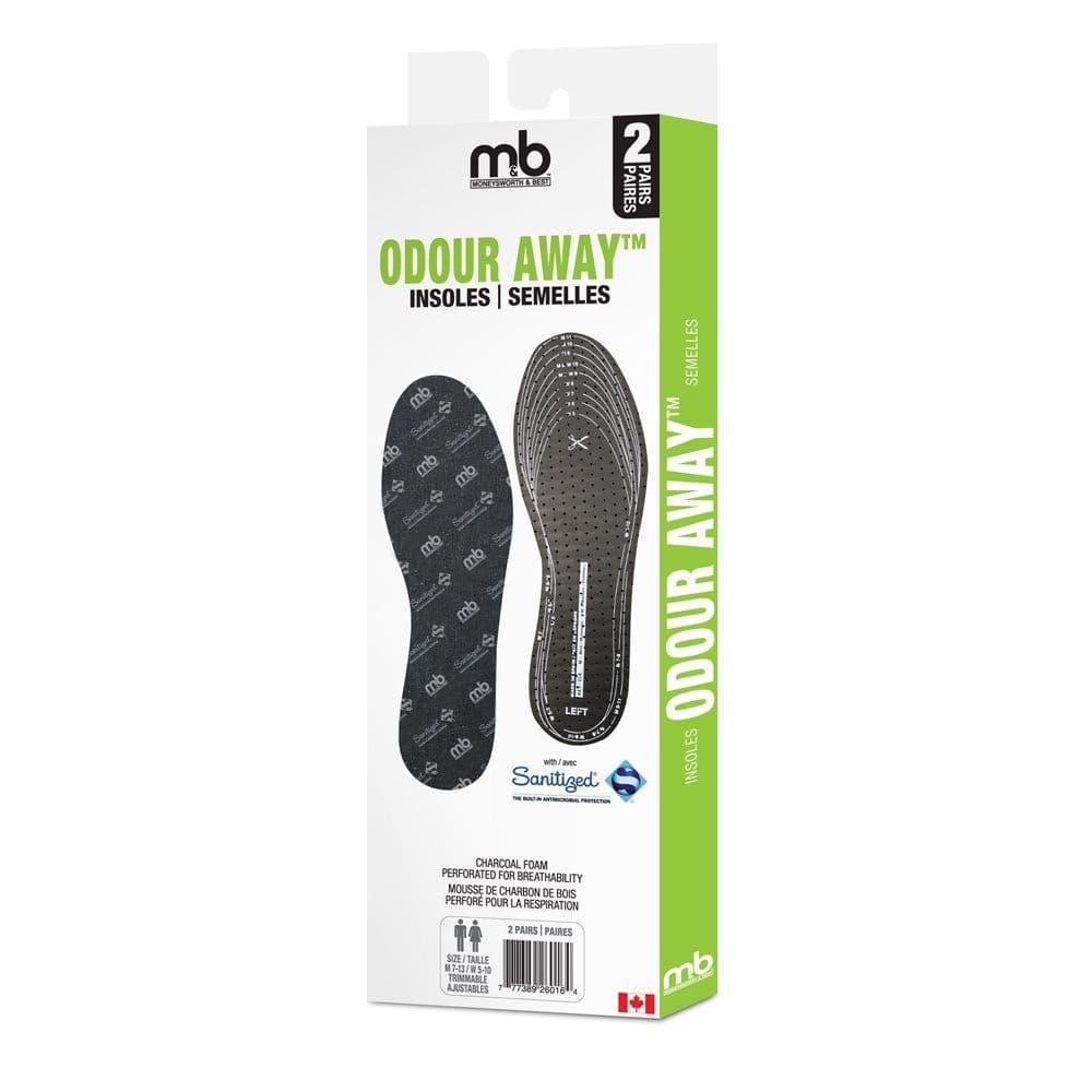 Moneysworth & Best Odour Away Insoles, One Size