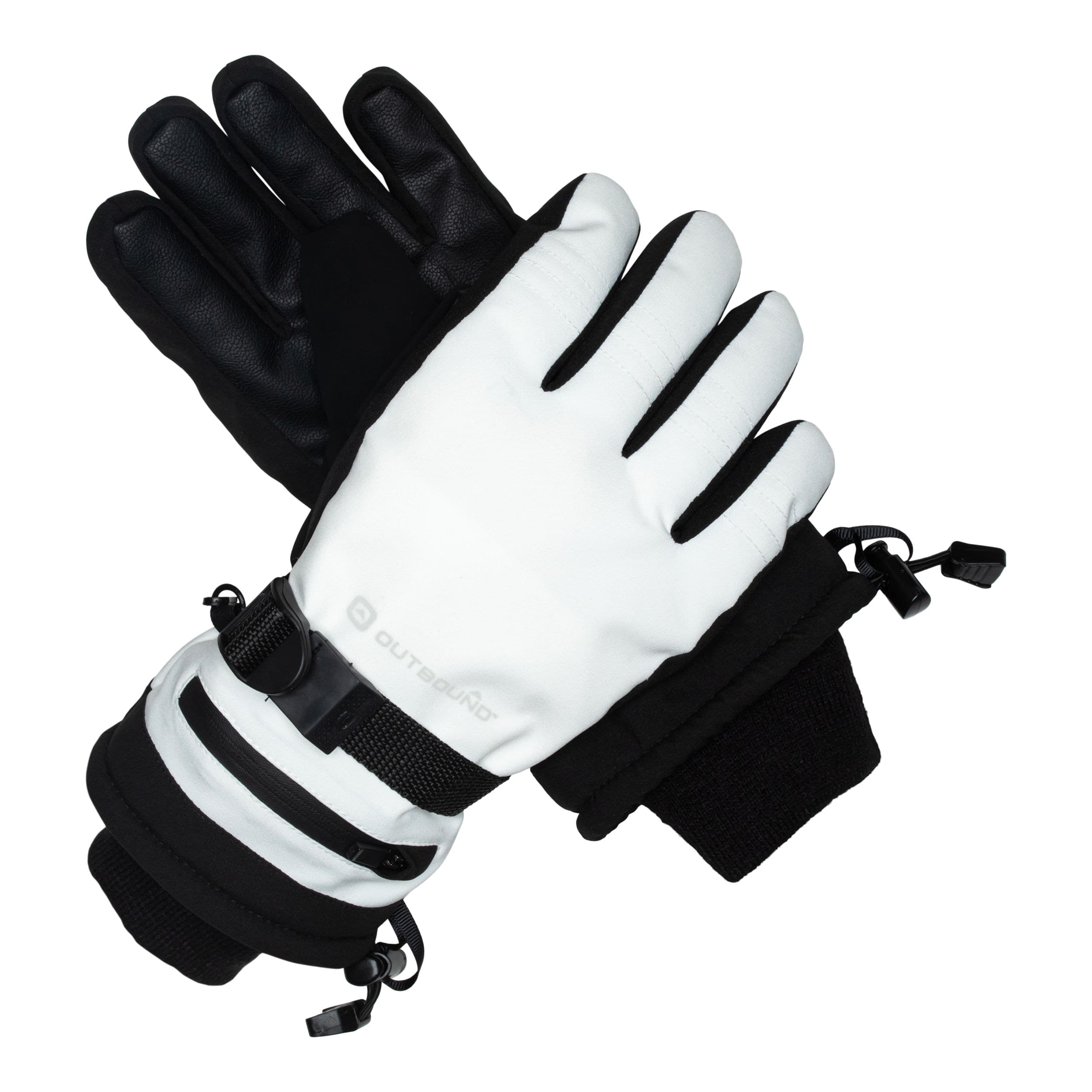 Outbound Women's Insulated Winter Ski/Snowboard Gloves, Waterproof, Black, Assorted Sizes
