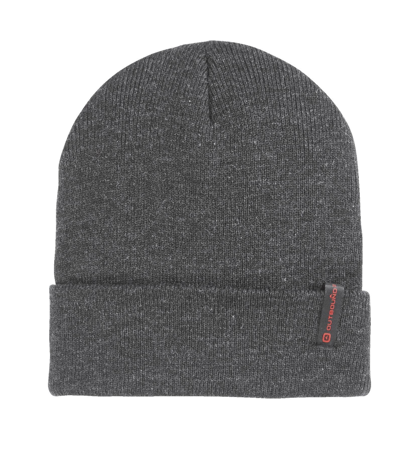 Outbound Thinsulate Double Layer Knit Toque Beanie Hat For Winter Ski/Snow Sports, Grey