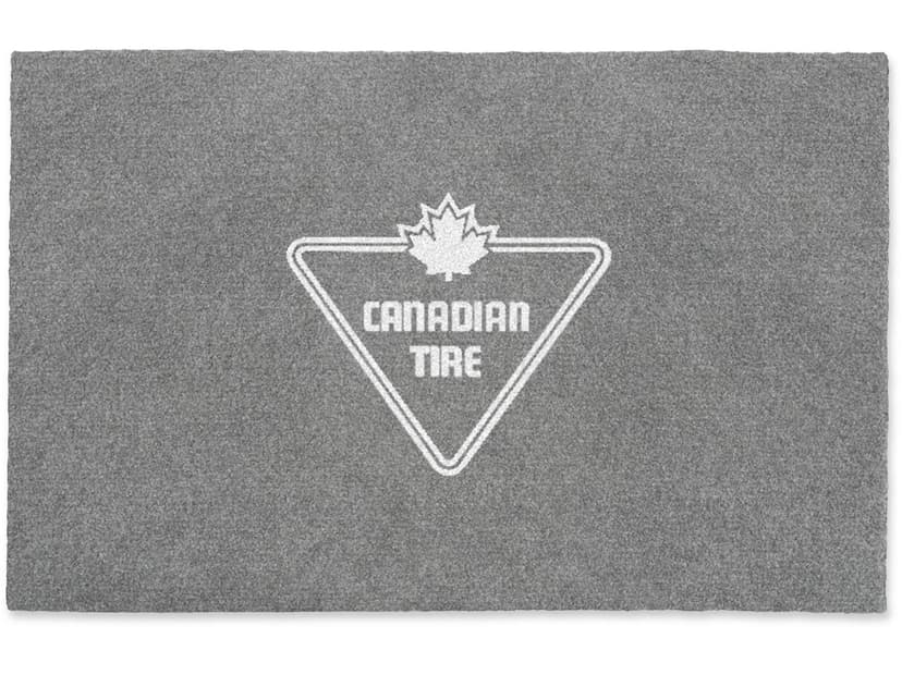 Canadian Tire Logo Ice Skate Mat, Grey, 22-in x 15-in