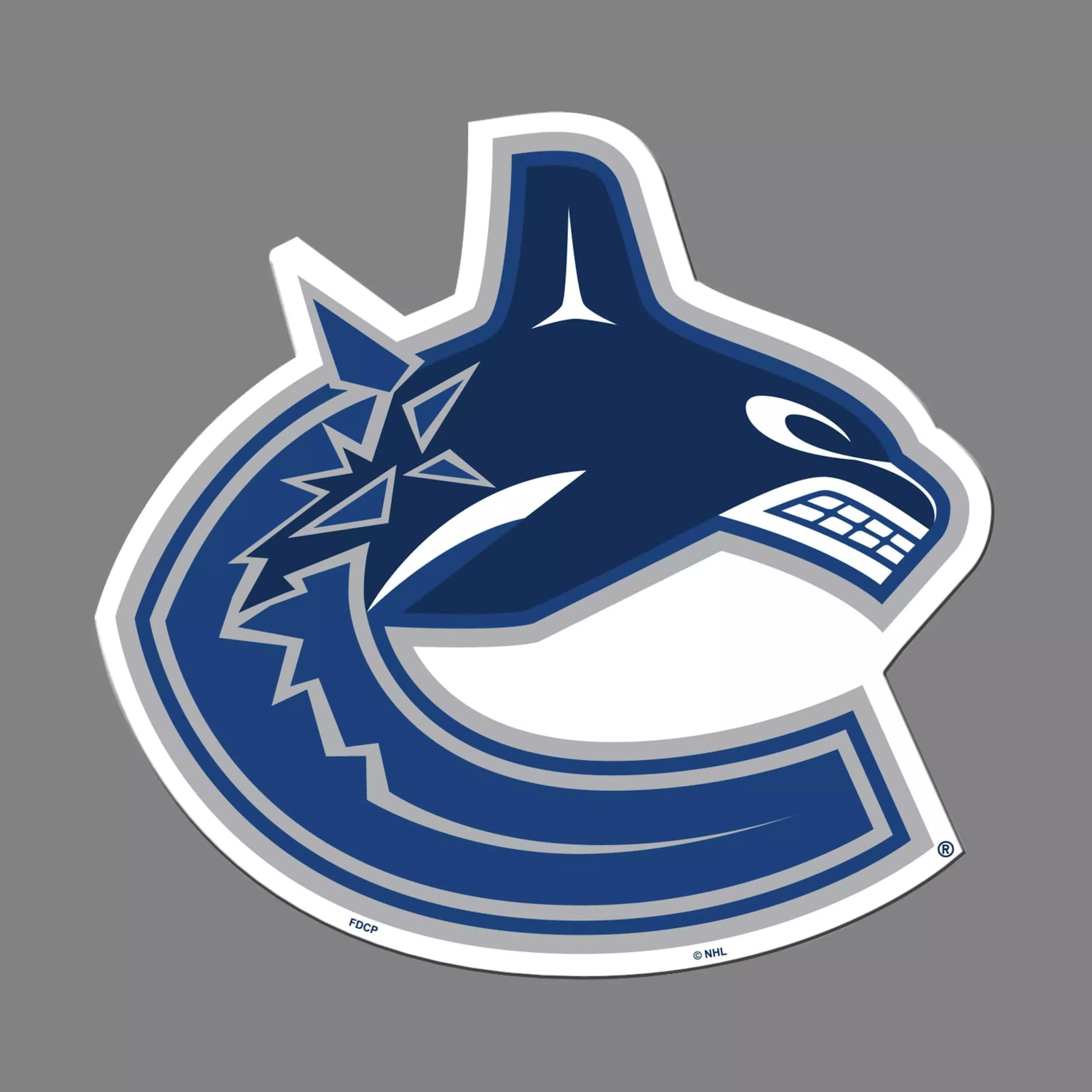 NHL Vancouver Canucks Hockey Team Crest Magnet, 8-in