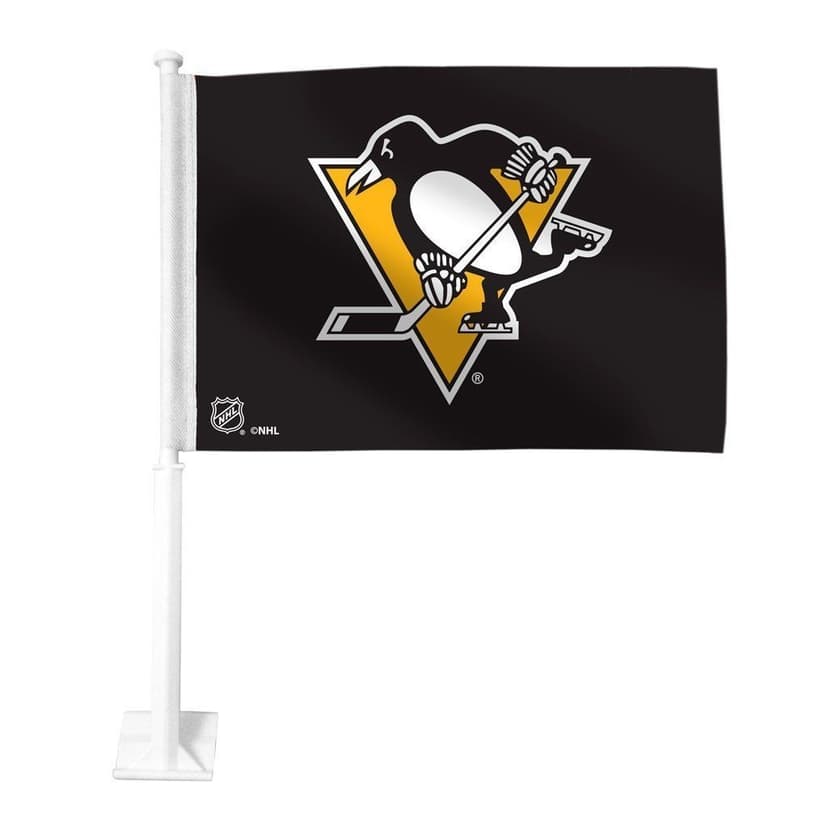 NHL Pittsburgh Penguins Hockey Car Flag