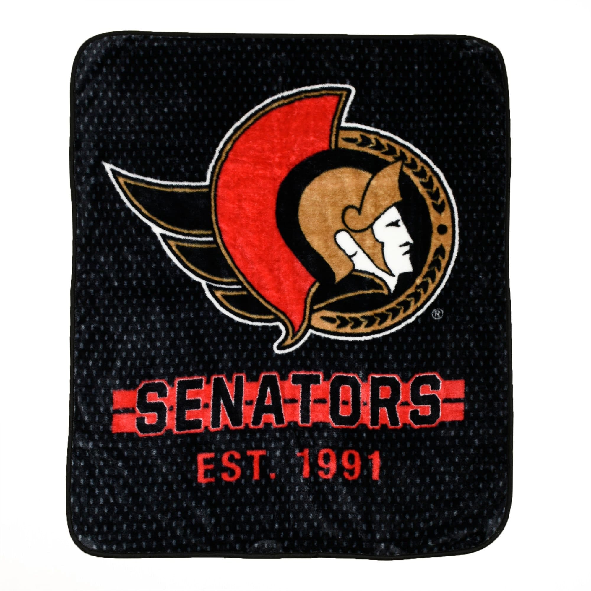 NHL Ottawa Senators Plush Throw Blanket, 40-in x 50-in